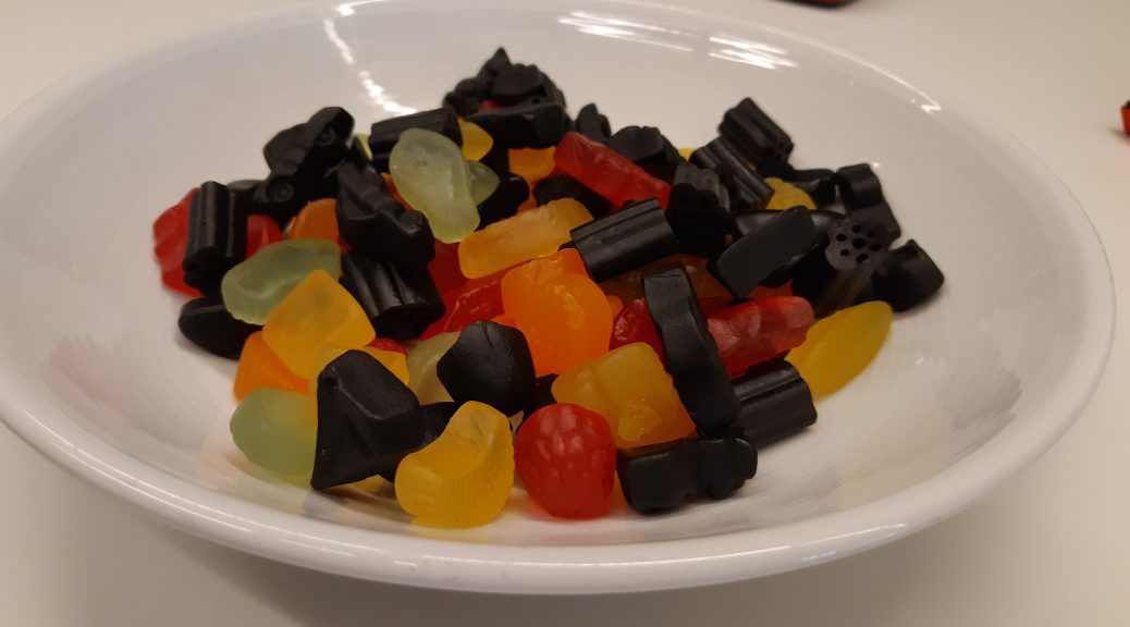 Godteskåla fristet i heldagsmøtet mitt